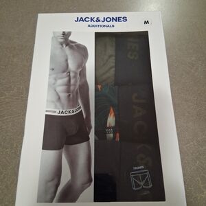 Jack & Jones Men's Black and Patterned Boxer Briefs